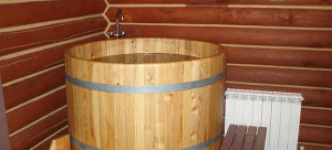 Купель для бани деревянная